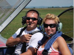 Flying lesson in Sovata