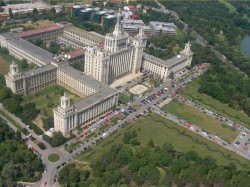 Scenic helicopter flight with guests in Bucharest