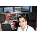 Flight experience on an airliner simulator