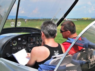Flying lesson in Constanta